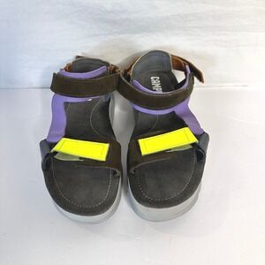 CAMPER Oruga Up Multi Color Platform Sandals K201037-005 Womens 39 Gray Purple